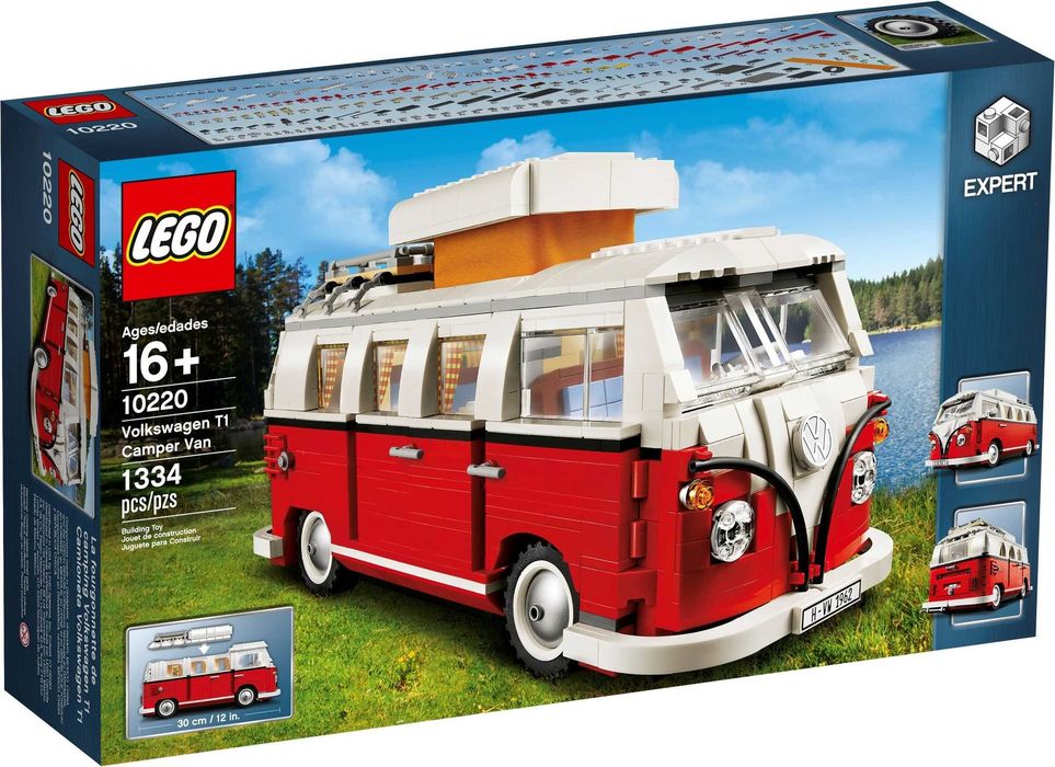 Lego 10220, Volkswagen T1 Camper Van, original (Complet, ca nou)
