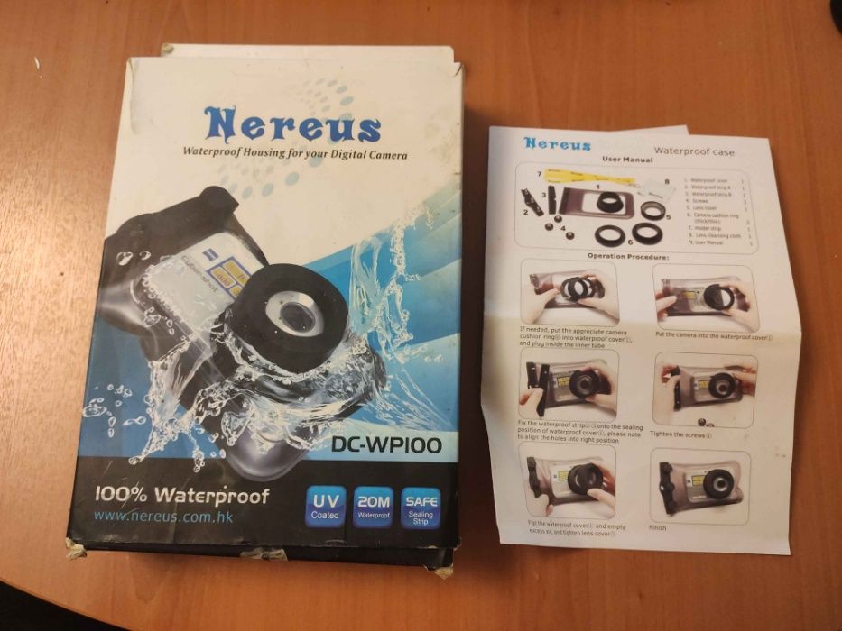 НОВ Пластичен калъф за подводно снимане Nereus DC-WP100