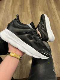 Adidasi Barbati Versace Chain Reaction Negru & Alb!