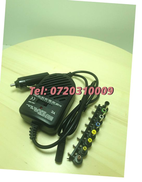 Incarcator Universal Pentru Laptop Pentru Auto Alimentare La 12v