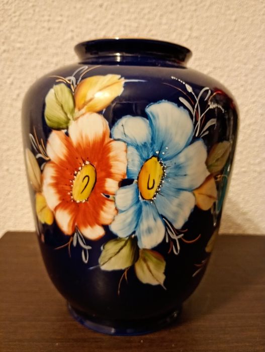 Vază românească cobalt