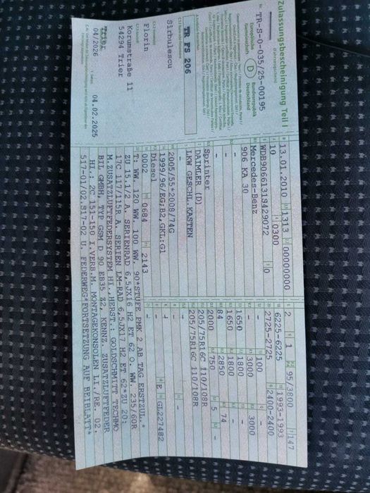 Mercedes Sprinter mix  313, EURO 5,automat, AC, Webasto