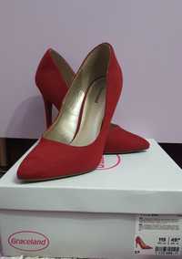 Pantofi stiletto rosii 37