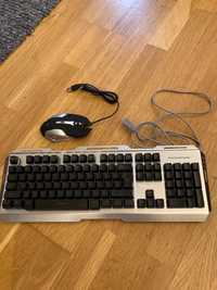 Геймърска с няколко променящи се цвята клавиатура и мишка”GAMEDIAS”