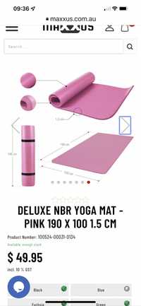 Saltea yoga Pilates de lux cu spuma de cauciuc natural cu memorie  Sal