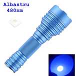 Convoy C8 cu Led Albastru de 480nm