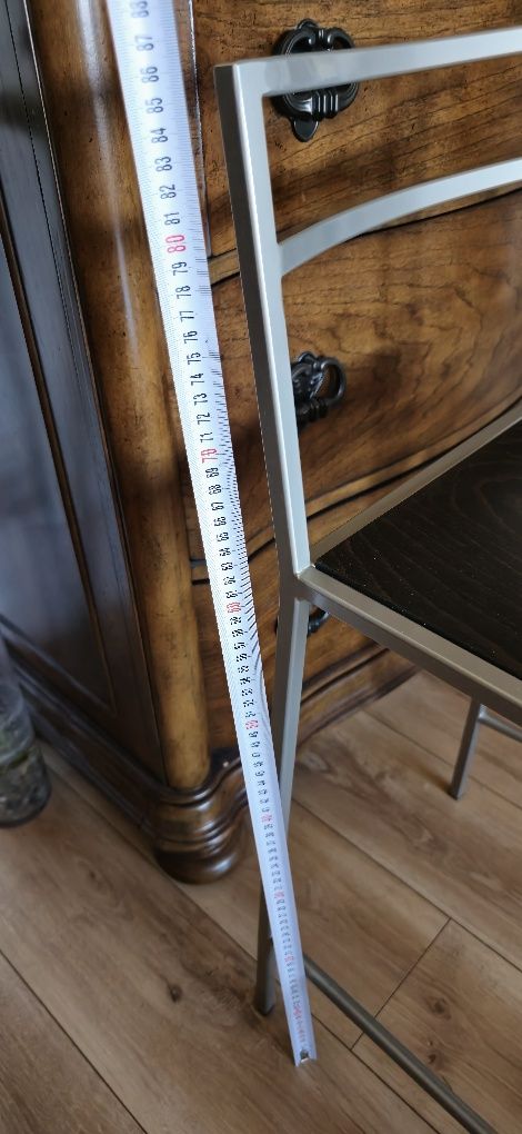 Vand scaune de bar cu structura din otel si sezut din lemn stratificat