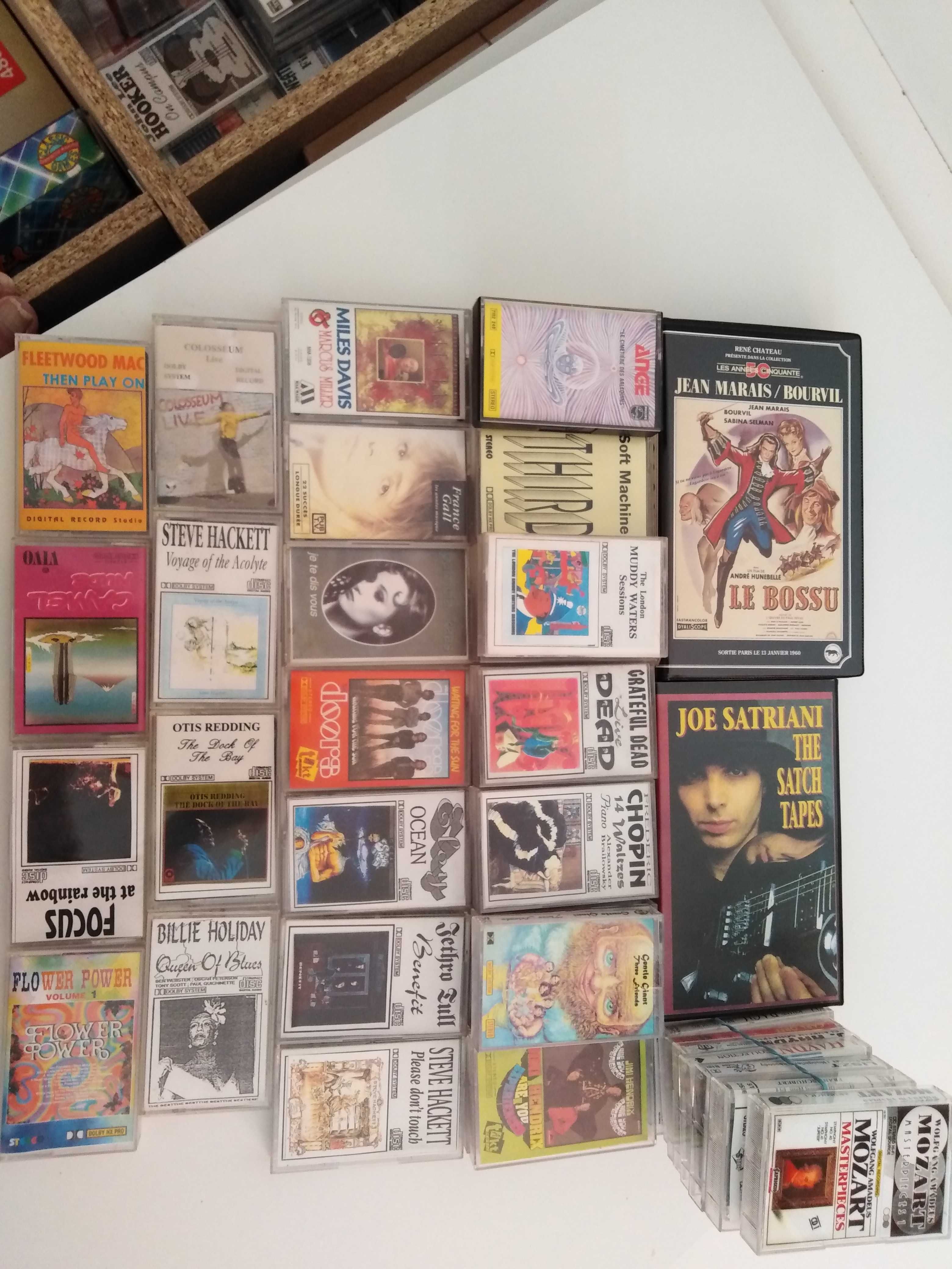 Cassette audio rock, jazz, clasic