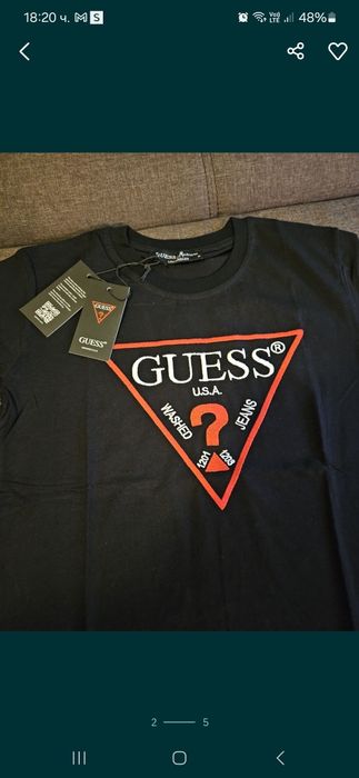 Дамска тениска, блуза Guess, M
Гръдна 42. Дълга
