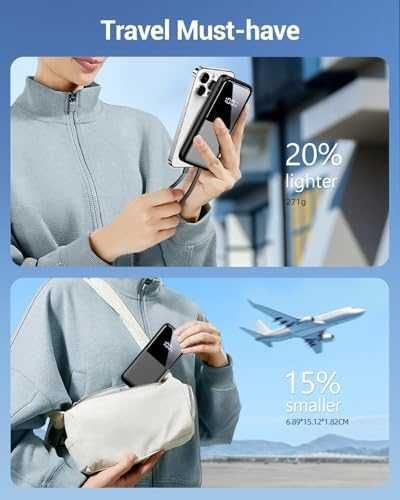 Нова Външна батерия 26800mAh с бързо зареждане 22.5W и LCD дисплей