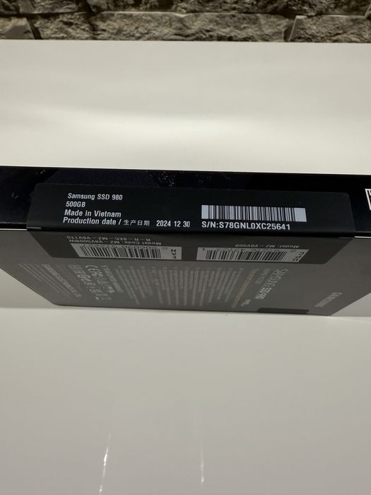 Samsung 980 500GB SSD M.2 MVMe