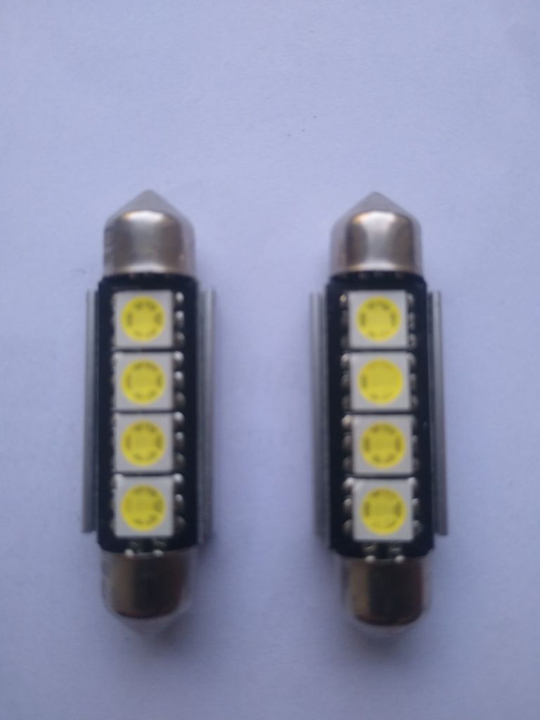 Set becuri auto LED canbus sofit C5W ultrabright - alb rece