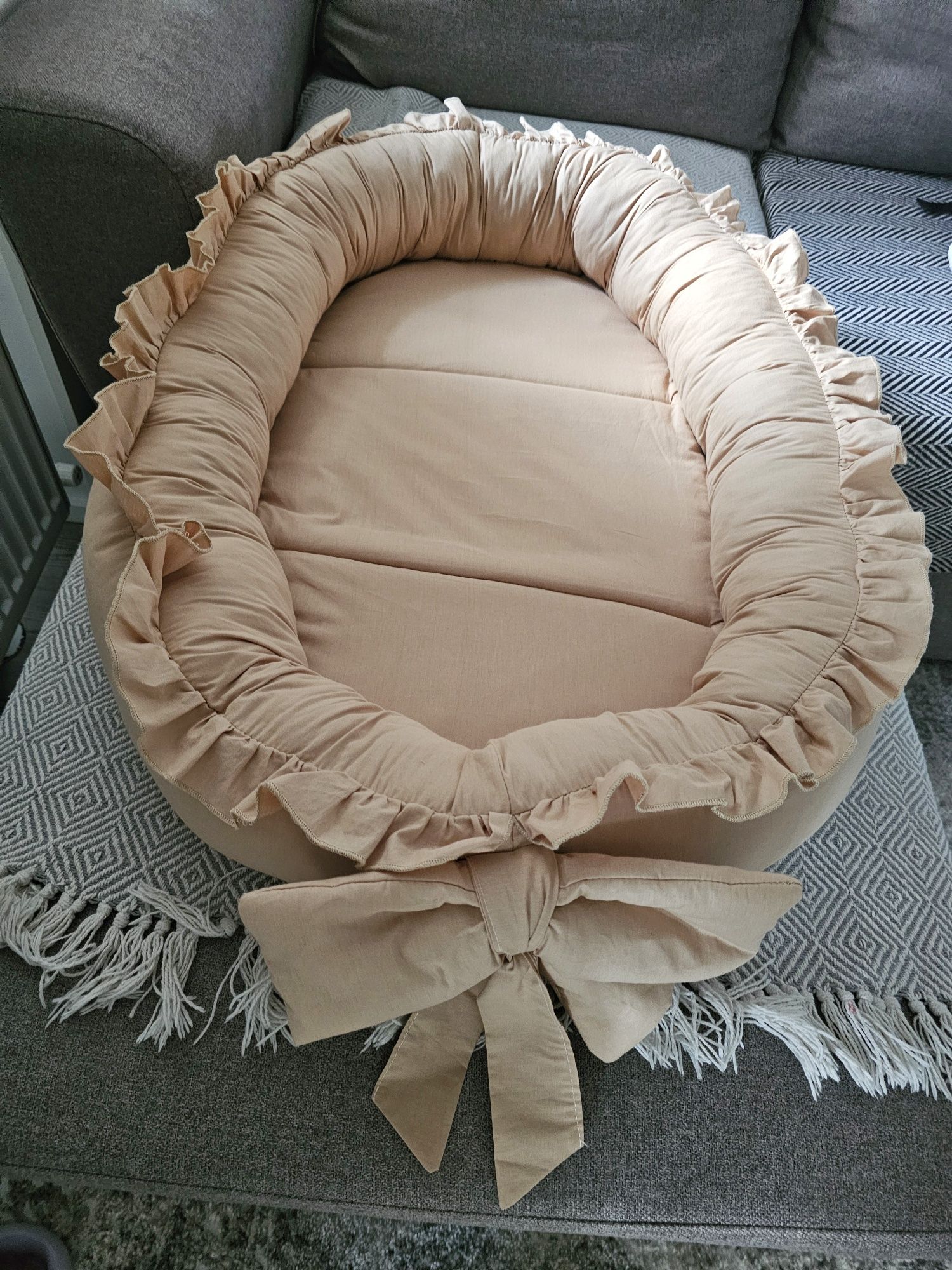 Cuib Baby nest + aparatori laterale pt patut + voal si funda baldachin