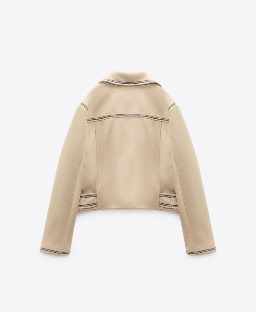 Яке с камъни - велур Zara / Зара XLс етикет