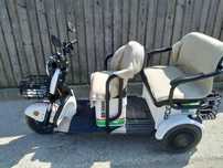 Triciclu electric RDB GS-Klass Alb fara permis, 1000W, 25 km/h