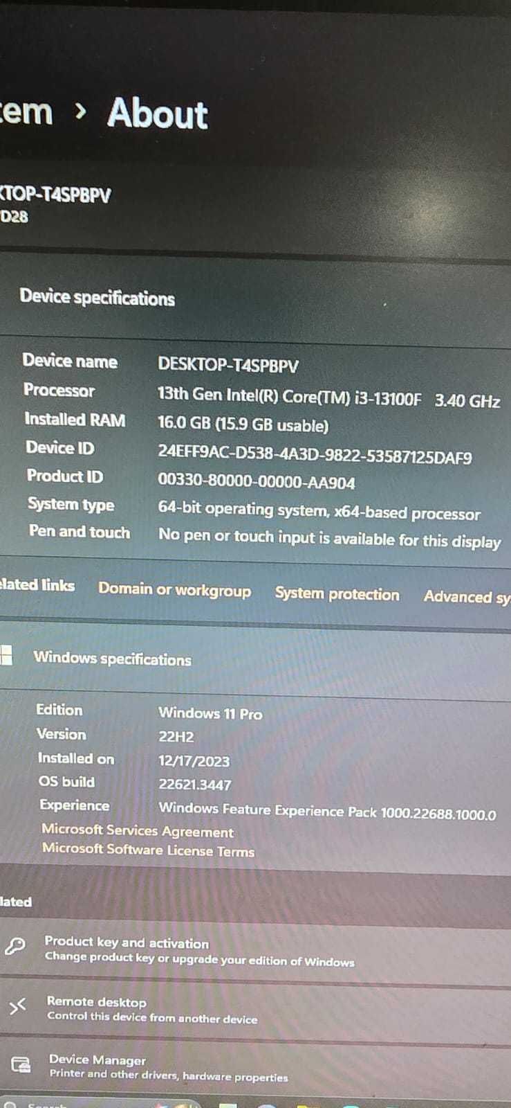 PC i3/13400f/ MB MSI Meg Z690 Unify/Schimb cu Laptop Gaming