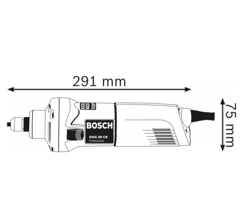 Vand polizor drept-biax Bosch GGS 28 CE