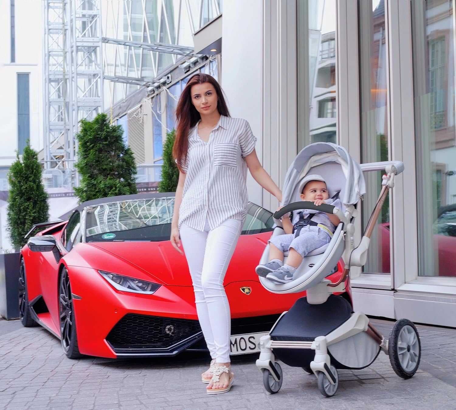 Бебешка количка 3 в 1 Hot Mom Baby Stroller 360