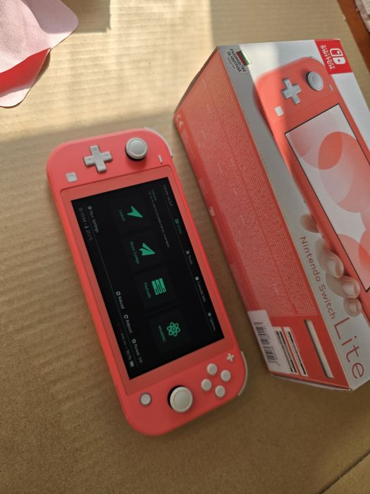 Nintendo Switch Lite Pink+ 128гб карта памет + чип