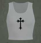 Y2k punk goth cross tank top