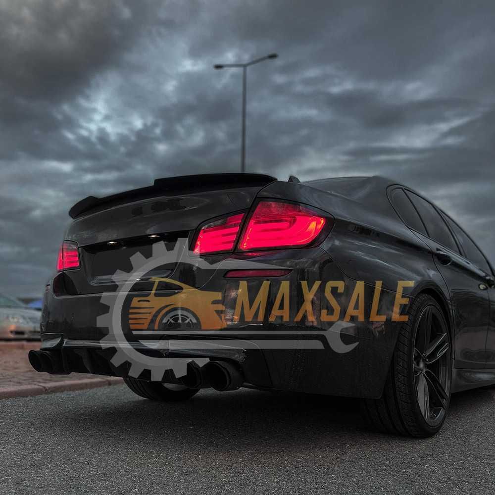 BMW F10 Лип спойлер за багажник M4 style на 5 серия черен гланц нови