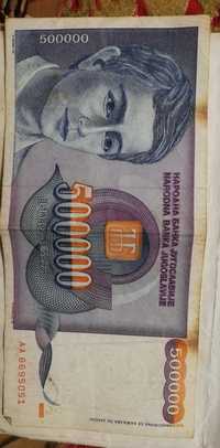 Bancnote 500000 dinar Iugoslavia anul 1993