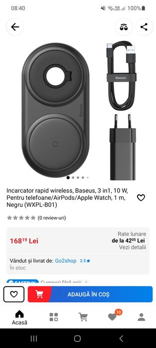 Incarcator wireless Baseus