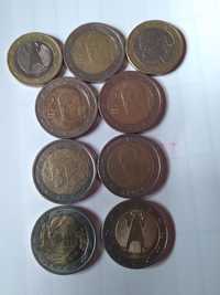 Monezi 2 Euro an 2002 , monezi 1 euro si monezi 20 euro centi.
