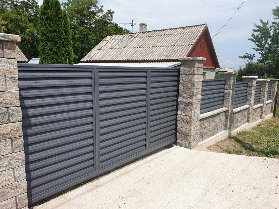 Garduri si porti din panou stil jaluzea de diferite modele la comanda