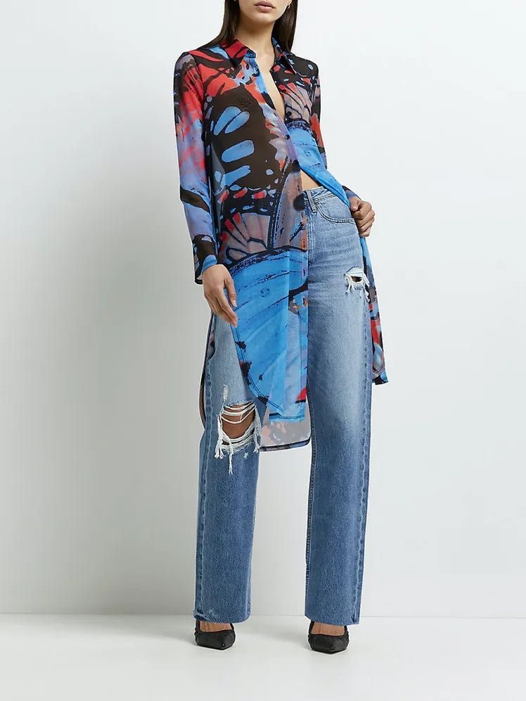 Рокля/Риза River Island прозрачна