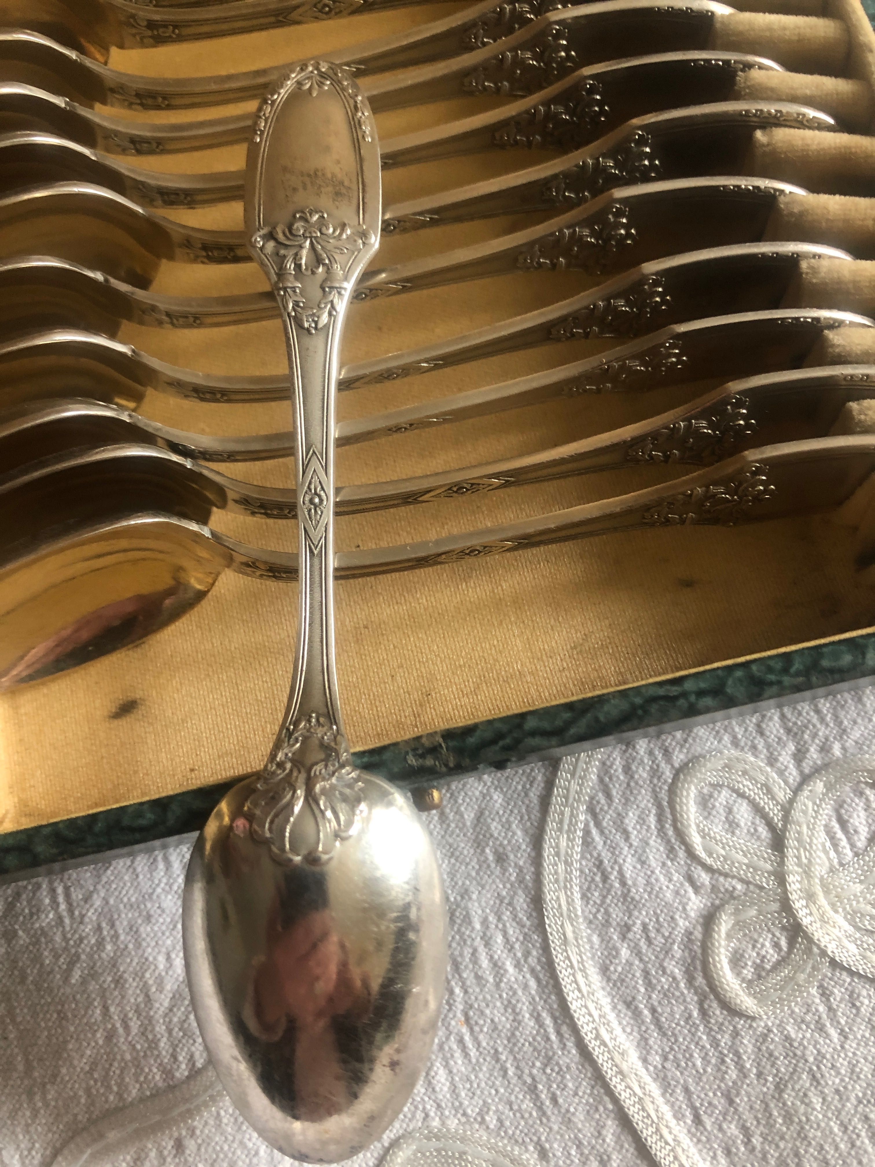 Set de lingurițe placate cu  argint redcere