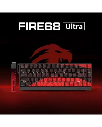Геймърска механичка клавиатура Madlions FIRE68 Ultra black 8k RGB