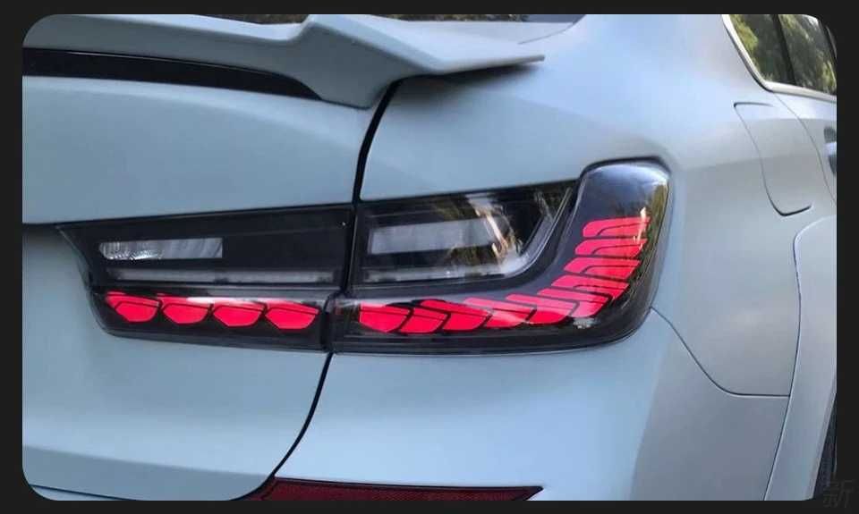 Set Stopuri LED BMW Seria 3 G20 2018+, Model GTS OLED, Fumuriu Smoked