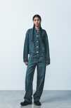 Geaca denim cu cristale  Zara limited