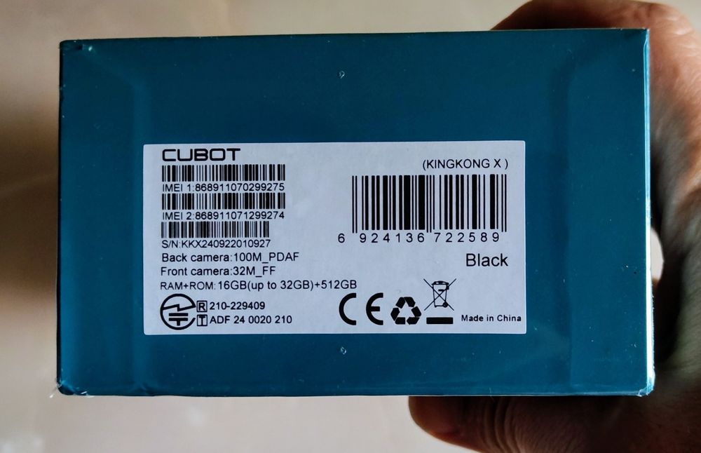 CUBOT King Kong X 5G Black 16/512 GB telefon rugged sigilat !