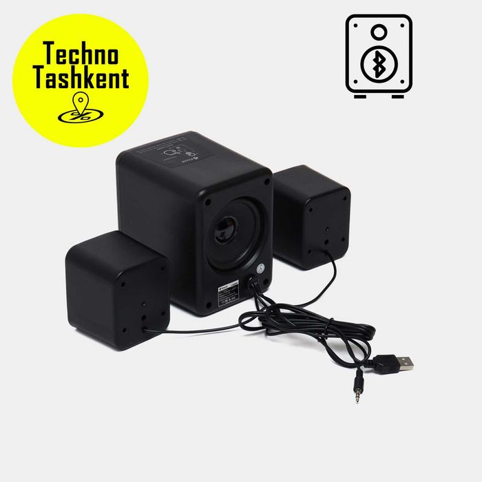 Компьютерные колонки 2.1 Kisonli U3000BT, Bluetooth, AUX, 5W+2x3W