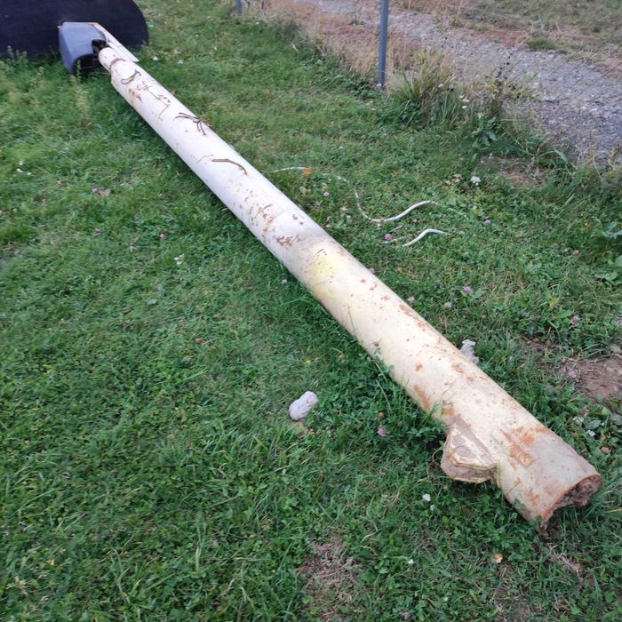 Țeavă fier otel diametru 220mm pt podet cos horn hogeag stâlp eoliana