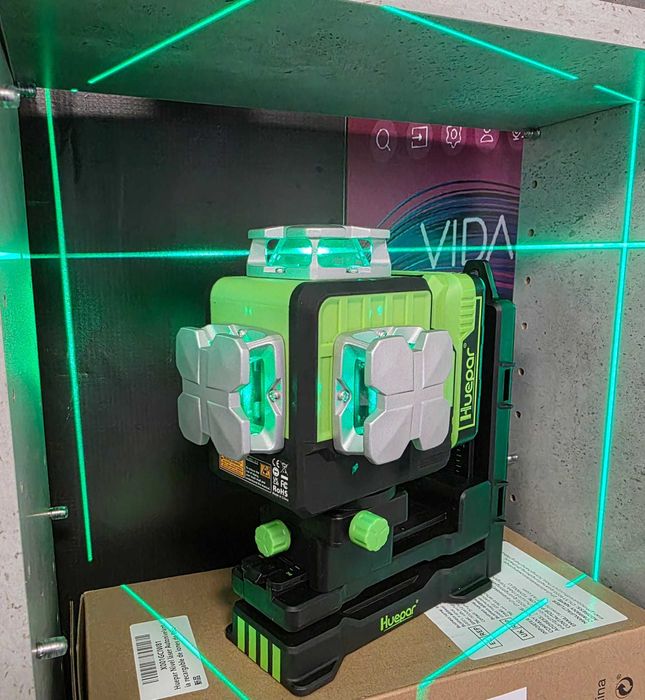 Nivela laser cu receptor Huepar 903CG,Sigilat - KLI Amanet
