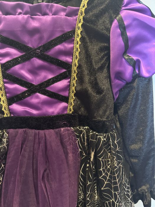 costum rochie vrajitoare Halloween 4-6 ani noua