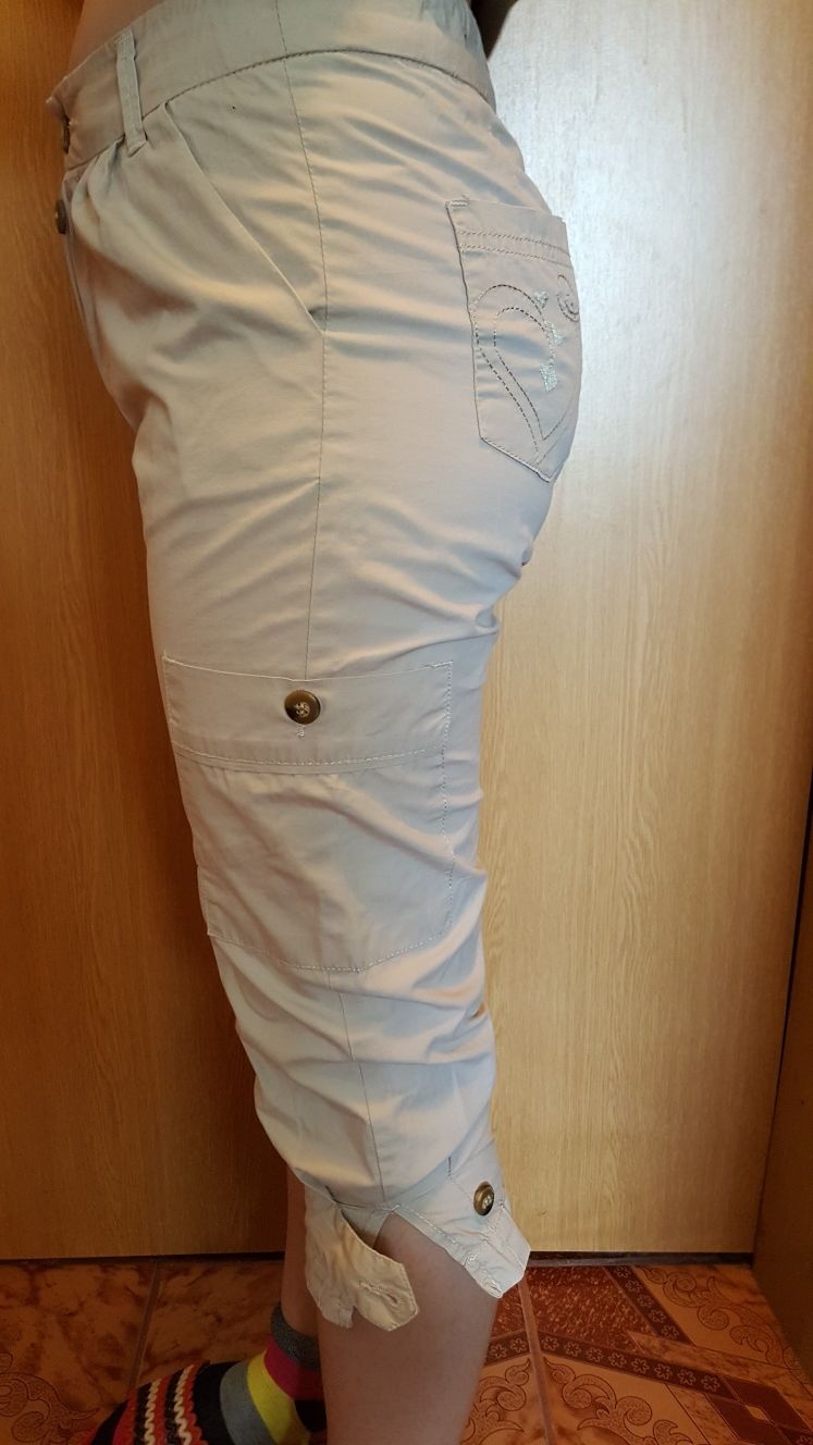 Pantaloni subțiri 3/4 fetițe