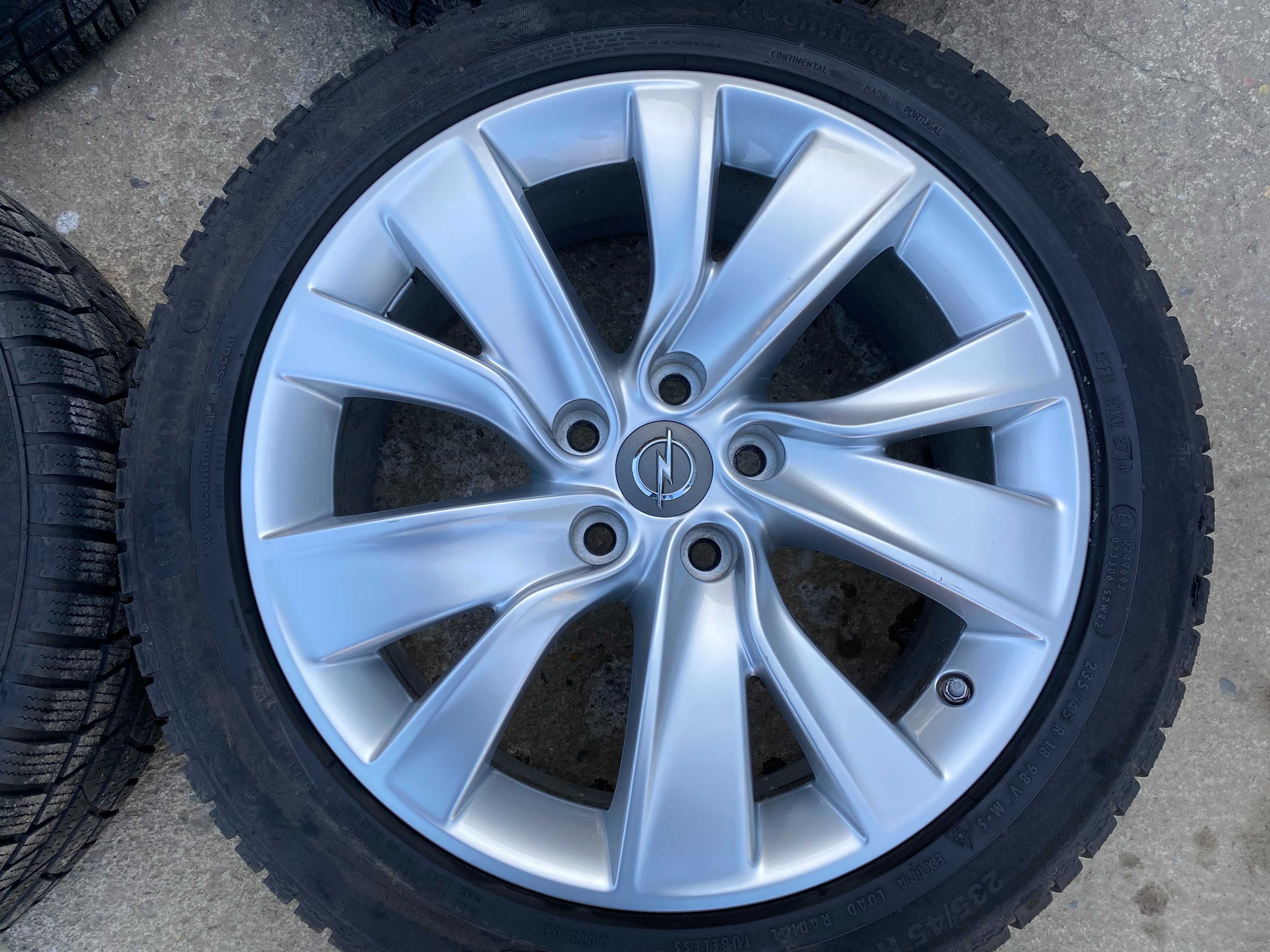 Jante originale Opel 18 cu anvelope de iarna 5x115