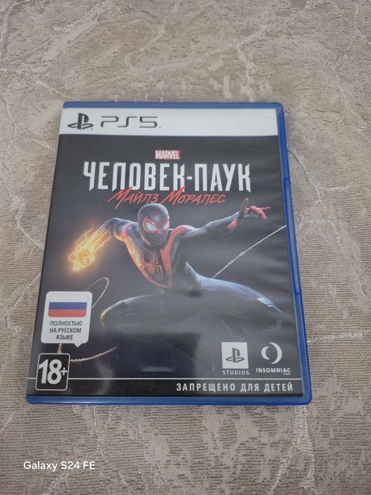 Продам диск для ps5 человек-паук Майлз Моралес
