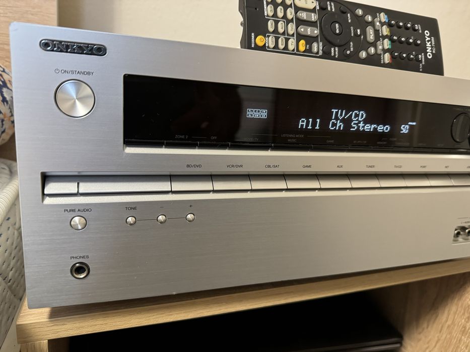Onkyo TX-NR509 Като нов  Дистанционно