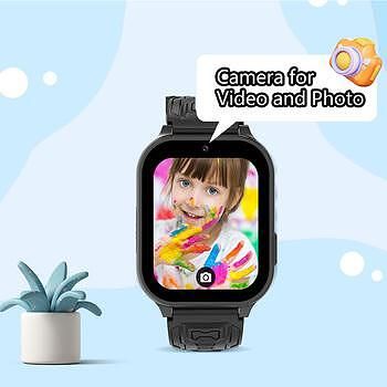 Детски смарт часовник blavec k02 gps / 4g / sos (swk02-p) черен