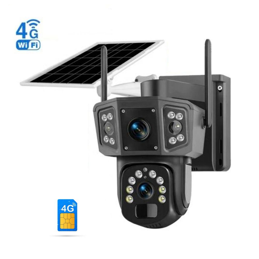 4G Соларна Камера със SIM КАРТА  DUAL LENSE IPC-V380-P3