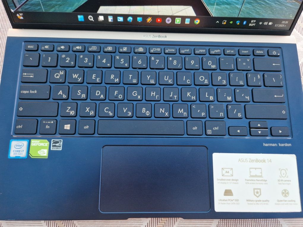 Ultra book asus zenbook 14''