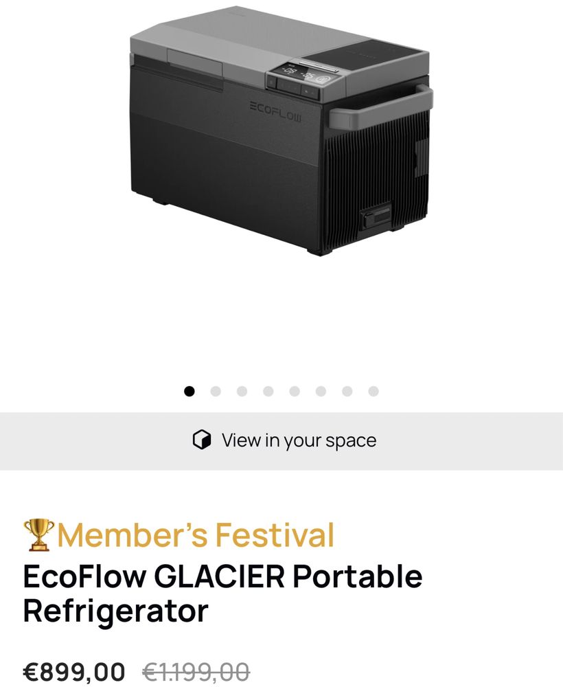 Frigider portabil EcoFlow GLACIER