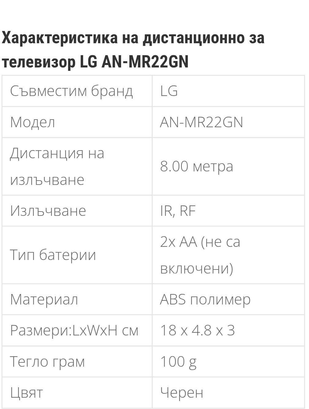 Продавам дистанционно Magic remote за тел. LG-модел AN MR22GN