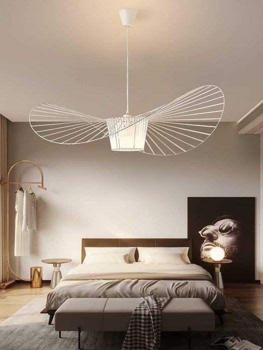 Lampă Pendant Candelabru Vertigo alba 100 cm