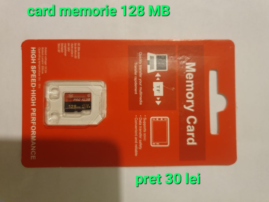Card memorie : 128/256/512 MB